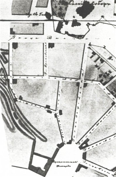1860-і рр. Фрагмент плану Києва