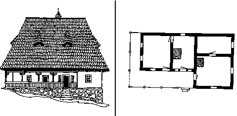 Фасад і план