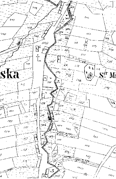 1852 р. Кадастральний план 1:2880…
