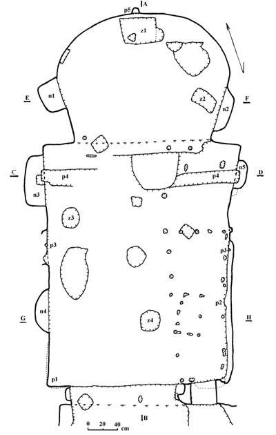 Рис.1. План печерної церкви