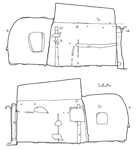 Рис.2. Поздовжні перерізи печерної…