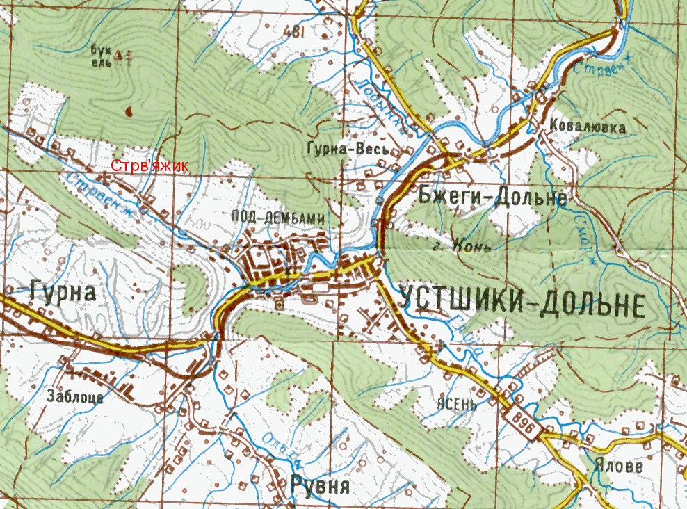Карта (Бжеги-Дольне)