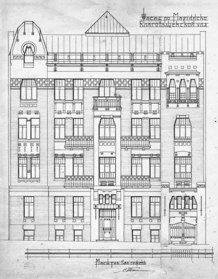 1908 р. Проект фасаду
