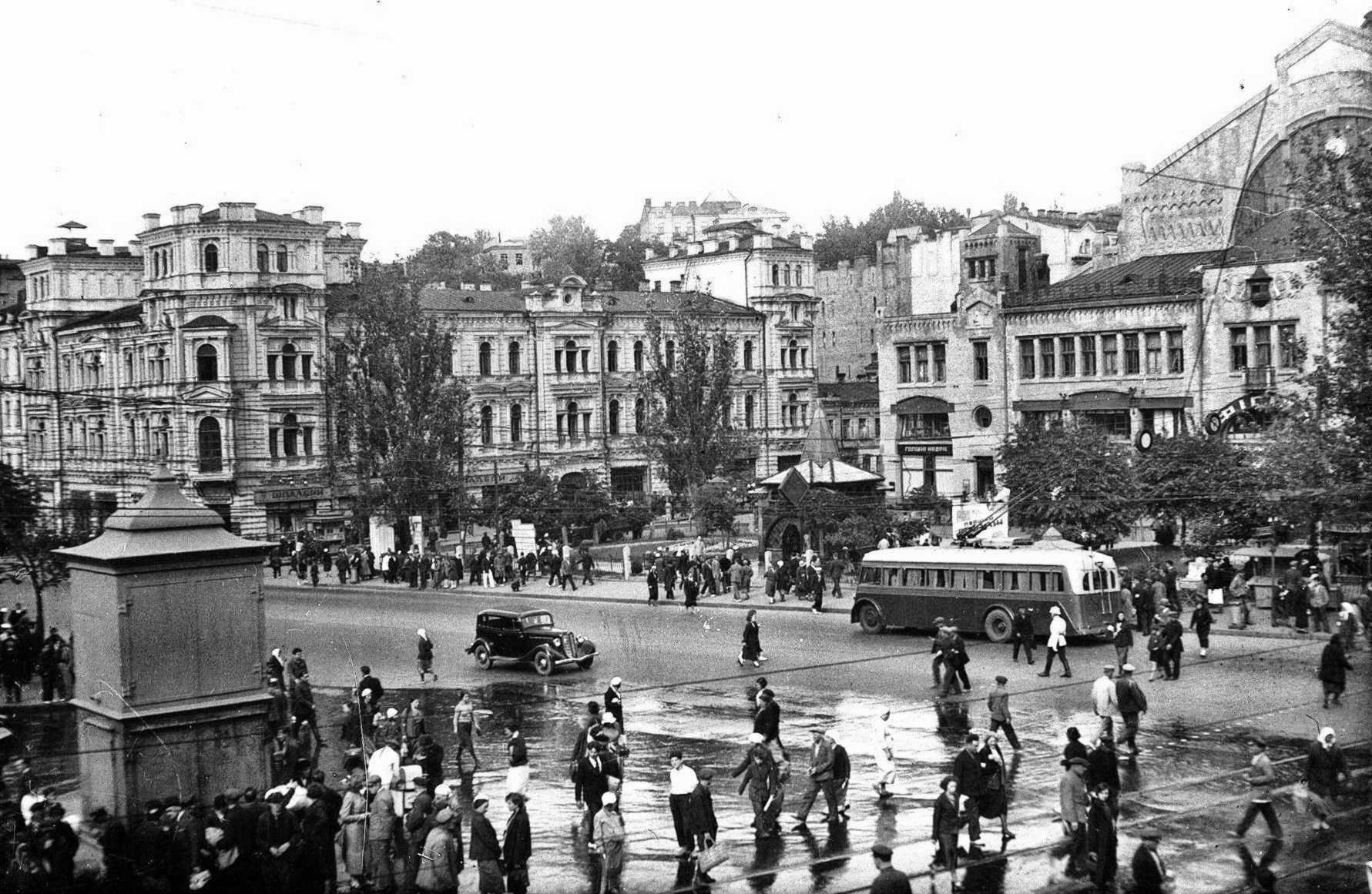 1937 р. Фрагмент Бесарабської площі і…