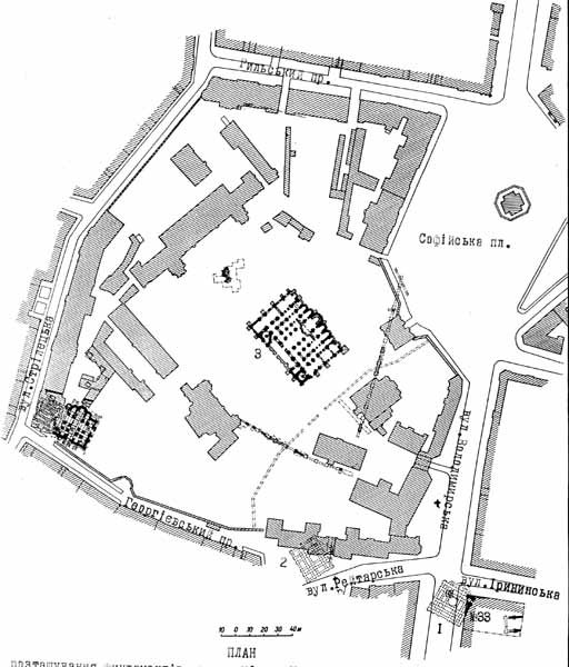 План розташування фундаментів церкви…