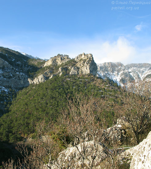 Загальний вигляд скелі Ставрі-Кая з…