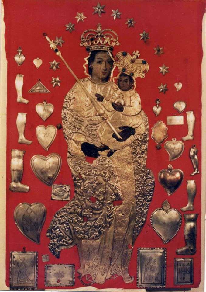 Чудотворна ікона Любомльської Божої Матері (Лоретанська Богоматір) до… Ікона богородиці провідниці в окладі