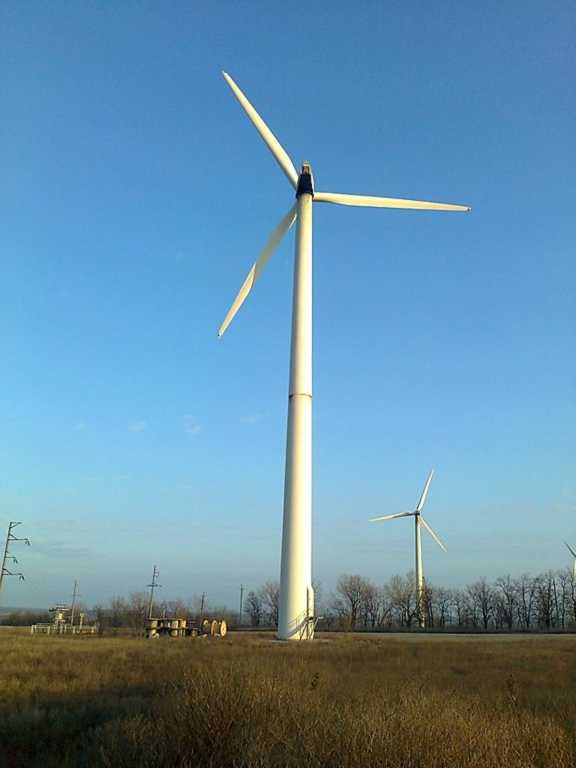 Новоазовська вітряна електростанція. Фото Володимира Рязанцева 15 грудня 2011… Безіменне с