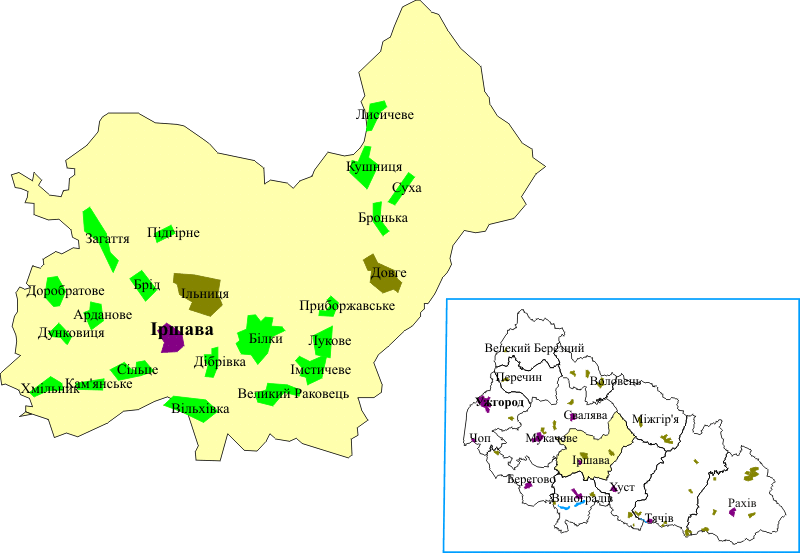Довідка у Вікіпедії: uk.wikipedia.org Іршавський район