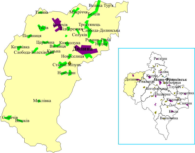 Довідка у Вікіпедії: uk.wikipedia.org Долинський район