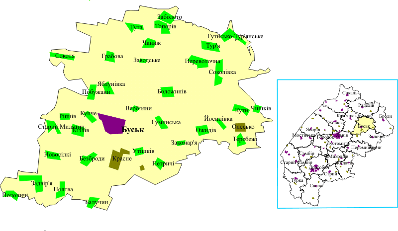 Довідка у Вікіпедії: uk.wikipedia.org Буський район