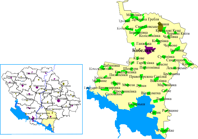 Довідка у Вікіпедії: uk.wikipedia.org Кобеляцький район
