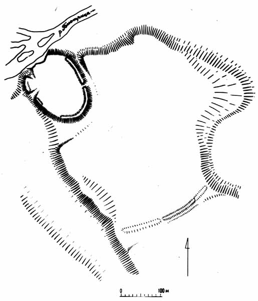 Схема Михайлівського поселення