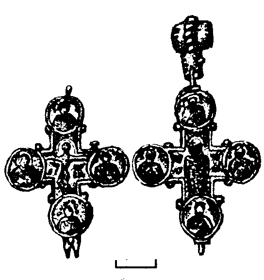 Бронзовий хрести-енколпіон з Бакоти