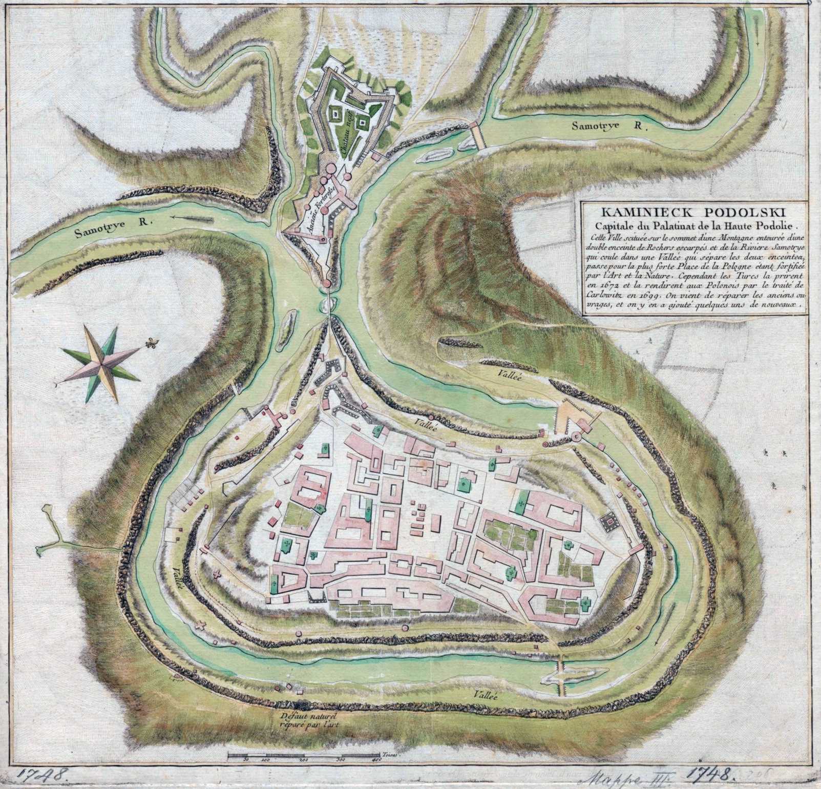 1748 р. План Кам’янця-Подільського