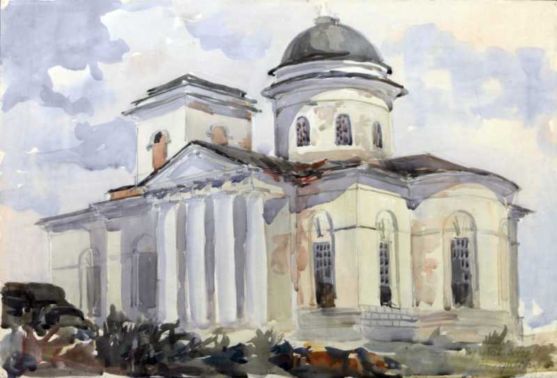Рисунок Г. Н. Логивна (1948 р.?) з сайту facebook.com Негатив зберігається у… Церква
