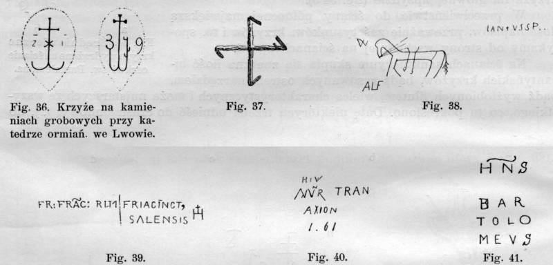 З видання: Peleński J. Halicz w dziejach sztuki średniowiecznej na podstawie… Рисунки