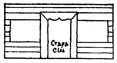 Абрис отвору між бабинцем і навою