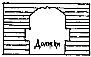 Абрис отвору між бабинцем і навою