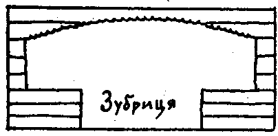 Абрис отвору між бабинцем і навою