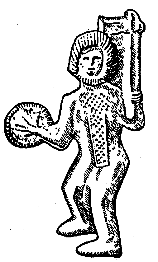 Бляшка з зображенням воїна