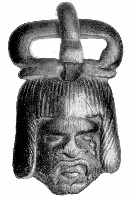 Пряжка з головою «варвара»