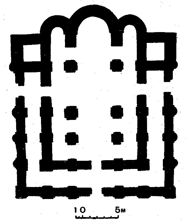 Церква Благовіщення 1186 р. на княжому дворі у дитинці. Тринефна, триапсидна,… Церква Благовіщення