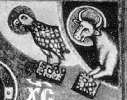 Символи євангелістів Іоана та Луки