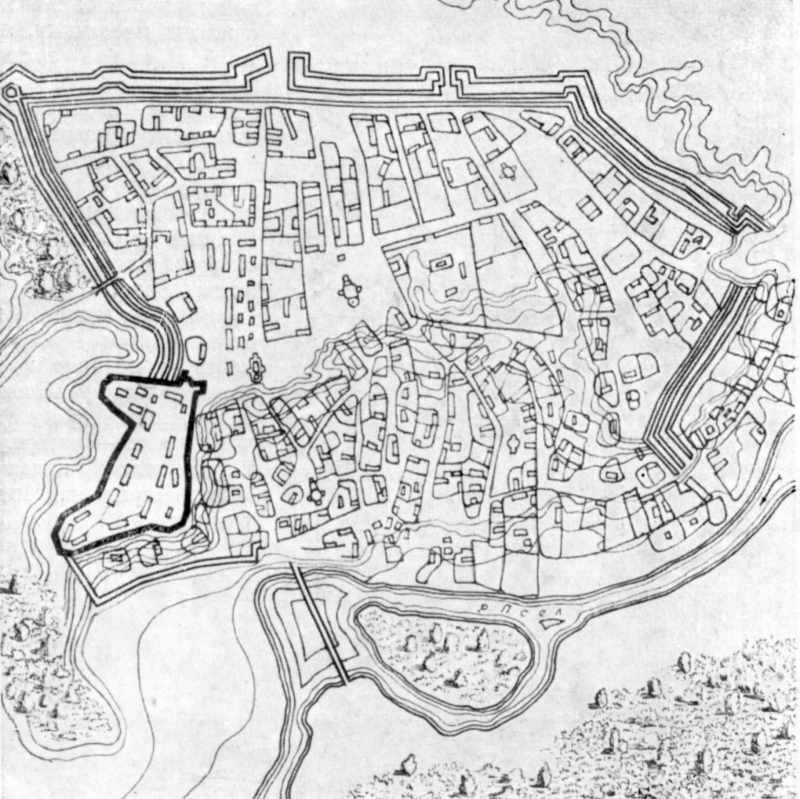 18 ст. План міста