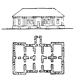 Фасад і план