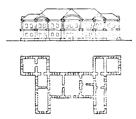 Фасад і план