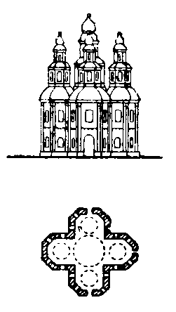 Фасад і план