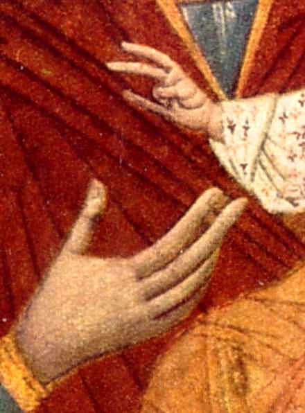 Руки Марії та Ісуса