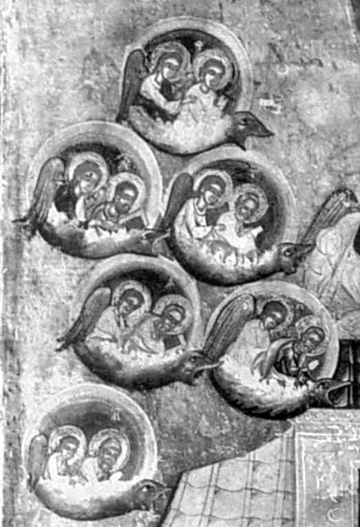 Ангели несуть апостолів (ліва група)