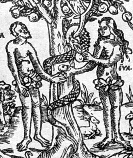 Змій спокушає Єву