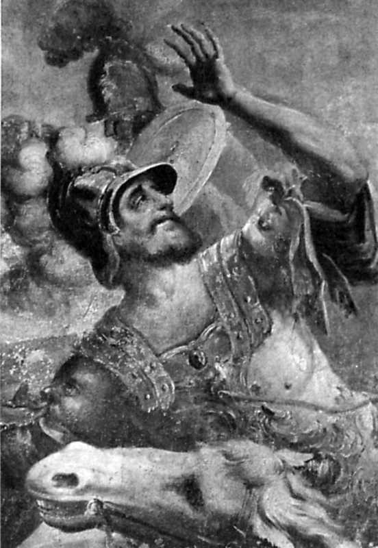 «Увірування Савла». Деталь фрески…