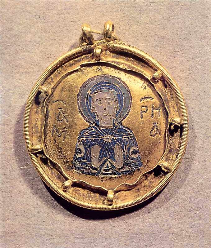 Медальйон з богородицею
