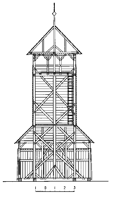 [1976 р.] Переріз дзвіниці