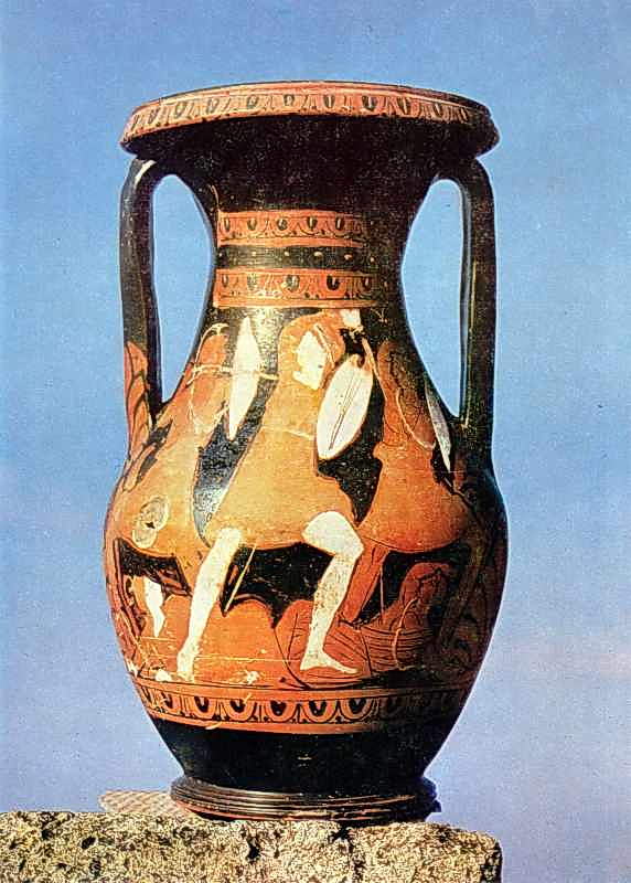 Пеліка червонофігурна з зображенням піших амазонок, що б’ються, з Ольвії.… Пеліка червонофігурна