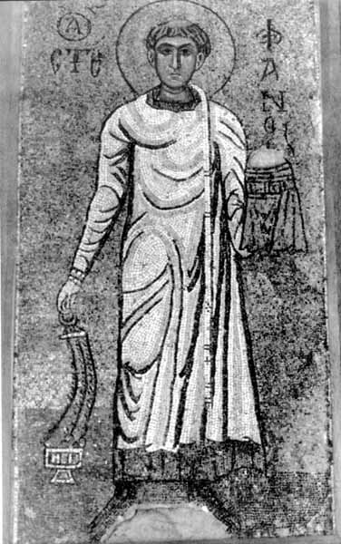 Архідиякон Фаддей. Мозаїка 12 ст.