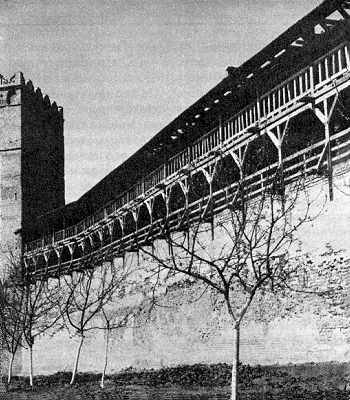 Мур біля Надбрамної башти. Вигляд з…