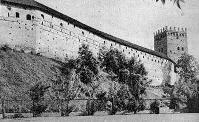 Мур біля Надбрамної башти. Вигляд з…