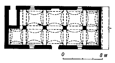 Ліва господарська споруда. План