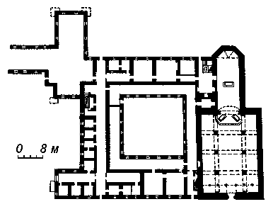 План костелу і келій