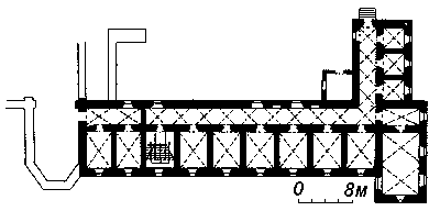 Келії. План 1 поверху