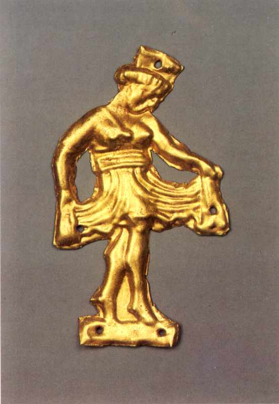 Бляшка від одягу: танцююча жінка