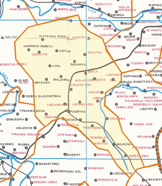 Картосхема деканату за О.Іванусівим