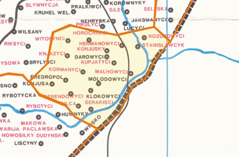 Картосхема польської частини деканату…