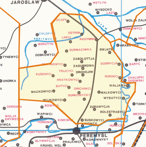 Картосхема деканату за О.Іванусівим