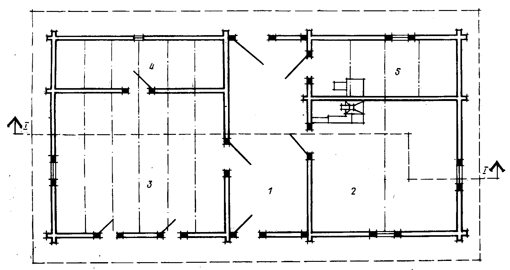 План будинку у с. Корольова Руська (ПНР). Хижа з ванькиром 1812 р., світлиця з… План будинку